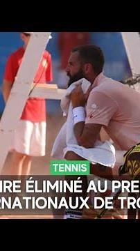 Benoît Paire éliminé au premier tour des Internationaux de Troyes 2025 par Mattéo Martineau (...