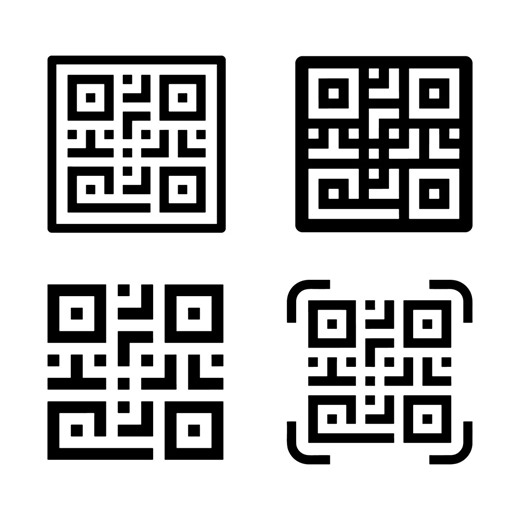 QR-Code Icons | Strichcode Scan Clipart (digitaler Download) - Etsy.de