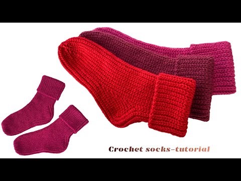 Knit Look Crochet Socks Tutorial / Easy & Cozy Step-by-Step