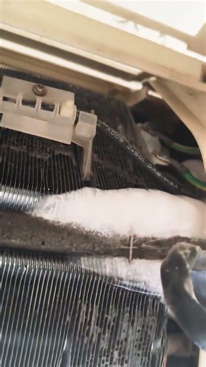 what is the reason,ice formation in the coil , #airconditioner #coolingcoils