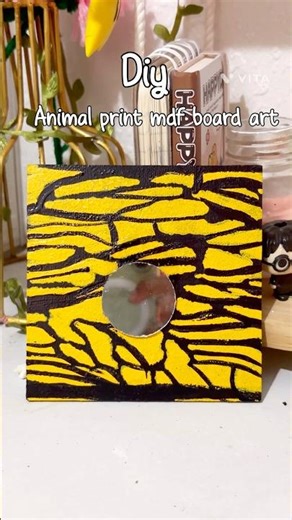 Diy Animal print mfd board art #homedecor #diy #craft #diycrafts #art #mdfart #shorts