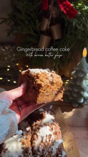 67K views · 142 reactions | Gingerbread coffee cake with brown butter...