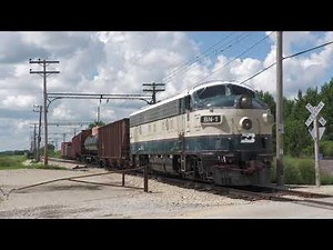 Burlington Northern 1 EMD F9au - Demonstration Freight - Union, IL - 7/27/2025