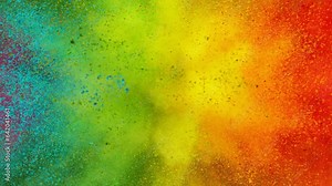 Super Slow Motion of Colored Powder Explosion in Reverse Speed. Filmed on High Speed Cinema Camera, 1000fps.