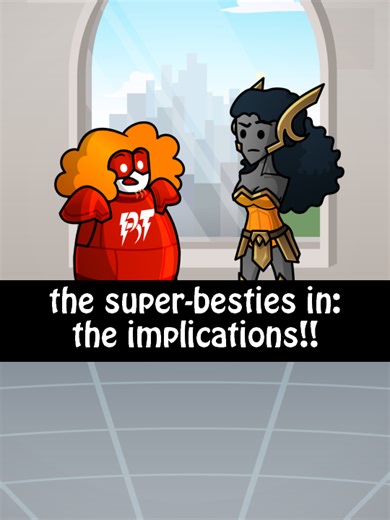 it does have wild ramifications for this universe's version of the Percy Jackson fandom but that's not gonna factor into any of these skits really sooo #animation #animations #animator #fyp #foryou #superhero #superheroes #superbesties #oc #superherooc #greekmythology