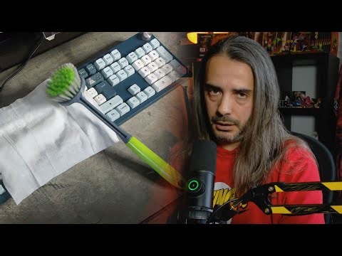 Complicam tanto para limpar um teclado