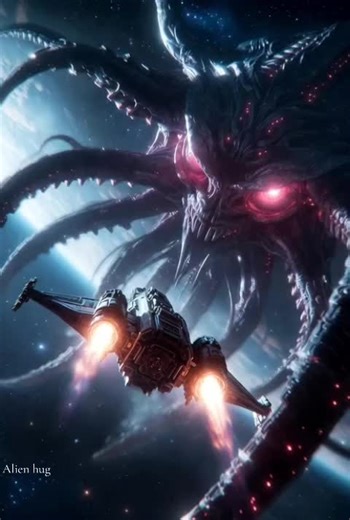 Would an alien hug look scary but feel safe? 😏 #ai #tictok #alien #space