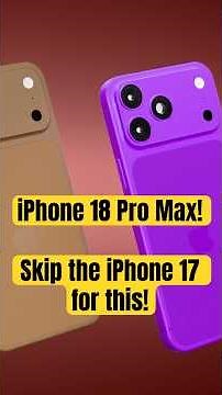 iPhone 18 Pro Max LEAKS that change Everything! #iphone #apple #iphone18promax #iphone18