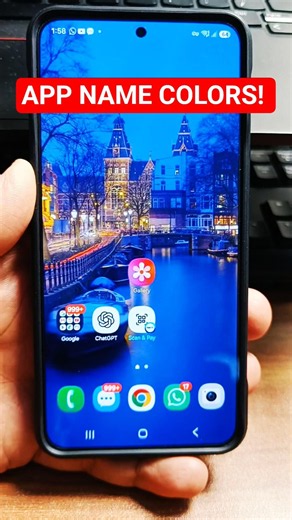 Change App Icon Text Colors on Samsung! 🎨