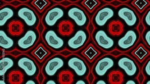 Kaleidoscope pattern looping motion graphics. 4K Stock Video