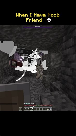 When I have noob friend... #minecraft