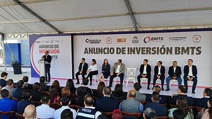 *SIGUEN LLEGANDO MÁS INVERSIONES Y NUEVOS EMPLEOS A COAHUILA* _Anuncia empresa BMTS expansión de sus operaciones con inversión de alrededor de 500 millones de pesos y la generación de 400 empleos_ Ramos Arizpe, Coahuila de Zaragoza; a 10 de febrero de 2025.- El gobernador Manolo Jiménez Salinas acompañó a directivos de la empresa BMTS Technology en el anuncio de expansión de sus operaciones en Ramos Arizpe, proyecto en el cual invertirán alrededor de 500 millones de pesos y la creación de 400 nu