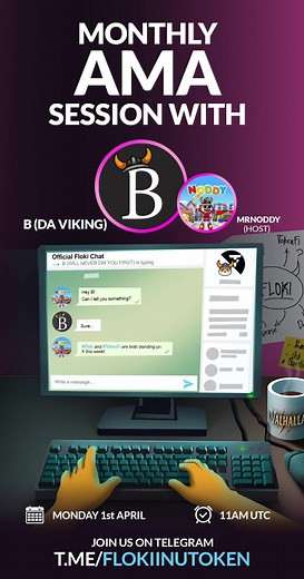 Our April Monthly AMA has just been held in the Official #Floki and #TokenFi #Telegram channel (link in bio). The Vikings jumped to X (formally twitter) to ask their questions and a handful were picked, these questions were answered in this Clip. The community received many updates.