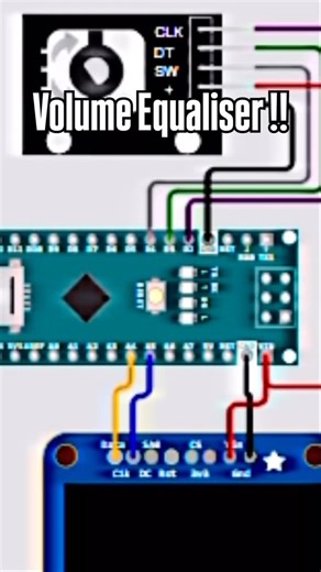 DIY volume Equaliser 🔉🔇 Enhanced volume using Arduino UNO DIY music controller.. • Control Bass and treble • OLED display • Arduino UNO projects • Music system #equaliser #bass #oleddisplay #arduinoproject #instagood | Engineer
