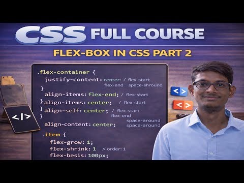 FLEX BOX IN CSS PART 2 | CSS IN TELUGU | PART 15