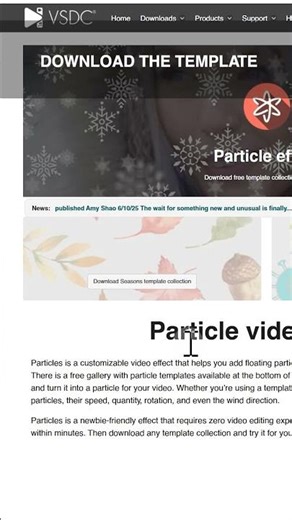 Add a Free Snow Effect to Your Videos or Photos in VSDC