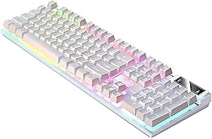Wired Floating Mechanical RGB Backlit Gaming Keyboard - USB, Portable, Cool Stuff, Birthday forfor Men & Women