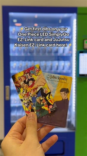 Get first dibs on EZ-Link's new card launches at Comic Con 2024, EZ-Link vending machine located beside the Simply Toys booth (L1-E04)! Find the One Piece LED SimplyGo EZ-Link card for $12 and the JuJutsu Kaisen EZ-Link card for $10 (no top-up value). Here's how to get there! Note: Comic Con 2024 is a paid event. Find out more - https://www.singaporecomiccon.com/ Terms and conditions apply. #EZLink #SimplyGo | EZ-Link