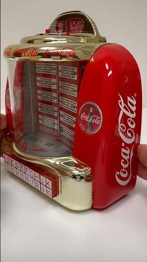 Coca Cola Tabletop Jukebox Collectable Musical Bank I'd like to give the world a coke #shorts