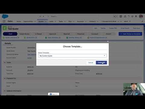 Quick Start using Salesforce Quote Templates