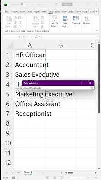 How to use Data Validation in Excel | Excel tricks and tips 🔥🔥 #excel #shorts