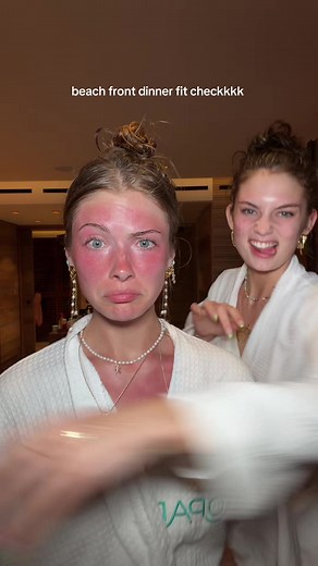 we have dinner date w @Kopari Beauty 🤭🐠👙 @margaret kovalcin #makeuptransition #vacationoutfits #trending #besties