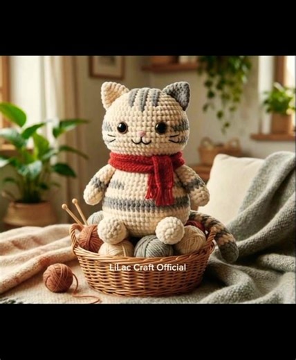 Cute Cat Amigurumi Ideas #crochetideas #crochetbags #amigurumicrochet #knitting #cutecat