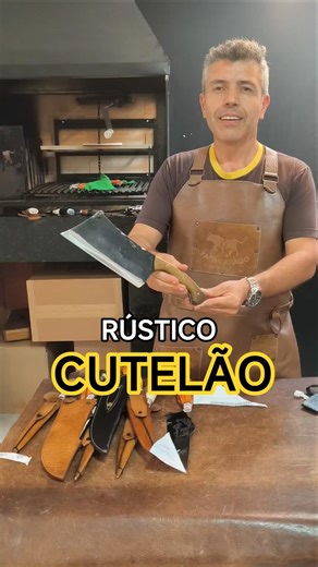 CUTELÃO RÚSTICO!! Aço inox!
