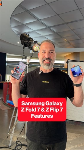 Inside Verizon on Instagram: "The latest @samsungmobileusa phones are here with the thinnest-ever Galaxy foldable, the Galaxy Z Fold 7, joined by the newly redesigned Galaxy Z Flip 7. Both are now available at Verizon. Learn more at our link in bio."