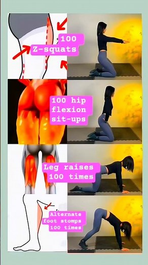 4 Best Home Exercises for STRONG Legs & Toned Glutes 🍑🔥 (No Equipment!)#homeworkout #shorts