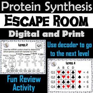 Protein Synthesis & Gene Regulation Escape Room (AP Biology Exam Review Activity