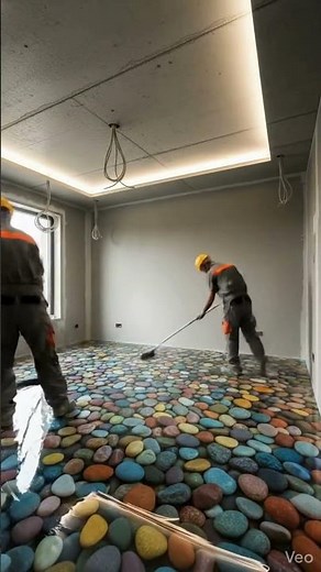 The Most Insane Epoxy Floor I've Ever Seen #luxury #transformation