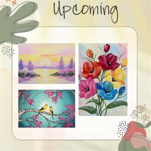 Spring is finally here 🙌💯🫶 Nature is the greatest maker and inspiration for our upcoming classes ! Monday through Thursday our evening Sip&Paint fun starts at 6:30pm with “ Happy hour” from 5:30 where you can choose from our signature cocktails or mocktails while enjoying creating your scented candle and unwinding with friends in our cozy studio at St Charles 🥂👩‍🎨🎨 #pinotspalettestcharles #happyhour #stcharlesartstudio #eveningclasses #sipandpaint