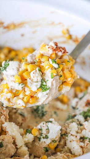 303K views · 6.5K reactions | Crockpot Mexican Street Corn Chicken -...
