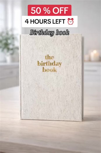 birthday book is a thoughtful keepsake that turns birthdays into lasting memories, letting friends and family share messages, photos, and well wishes that become more meaningful with every year you add to it. 😊 #TikTokShopBlackfriday #TikTokShopCreatorPicks #superbranddayBFCM #TikTokShopCyberMonday #birthdaybook @birthdaybook Disclaimer: Final price, shipping costs, coupons, and discounts may vary and are subject to change at any time. Always check the TikTok Shop listing for the latest details