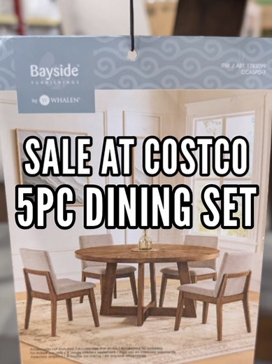 Costco Sale: $250 Off Round Dining Table Sets