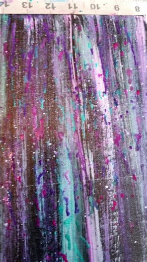 the start of abstract rain 💜 #painting #art #abstract #acrylic