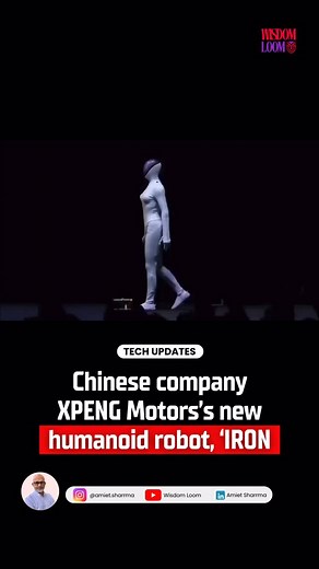 China just dropped a bomb in the AI world — meet IRON, the new humanoid robot by XPENG 🤖🇨🇳 Unveiled at the company’s AI Day, IRON looks almost too human — complete with a spine, bionic muscles, flexible skin, and 82 degrees of movement. 🦾 What’s wild? It’s not just a prototype for show. XPENG plans to use it in real-life roles like shopping assistance and guided tours before it even enters homes. Some people thought it was a person in a suit because of how realistic it looked — but XPENG con