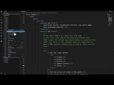 Nesting a List Inside Another HTML List