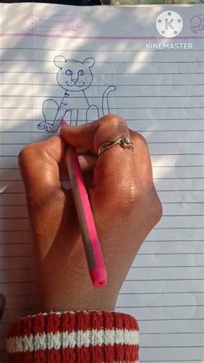Lalita simple drawing | simple drawing | how to draw simple tiger drawing | #youtubeshorts #shorts