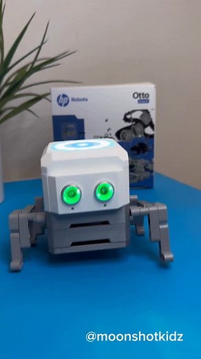 DIY electronics, stem and science activities for beginners on Instagram: "Today I built my own HP Otto Robot Crawler! Using the Invent Expansion Kit, I brought this little bot to life — it can avoid obstacles and wander around the house all on its own. You can even code it using blocks or Python — perfect for beginners and tinkerers alike! Check my bio for the link to get your own Otto and start building today!"
