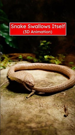 Snake Swallows Itself (3D) by Professor Of How