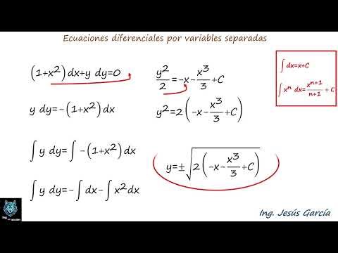 Ecuaciones Diferenciales por Variables Separables Segunda Parte