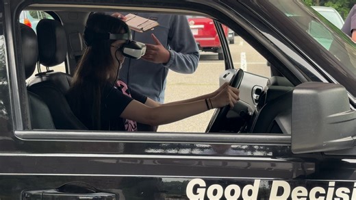 Interactive simulator shows local students the dangers of distracted driving