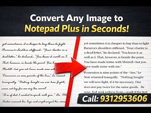 Notepad Plus Copy Paste Solution, Fast Typing, Image to Notepad Plus .wrt Conversion Software
