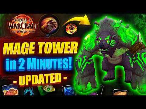 How to Beat Guardian Druid Mage Tower In 2 Minutes ! ✅ WAR WITHIN Guide
