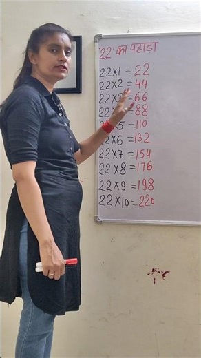 Remember the multiplication table of 22 #kidseducation #maths
