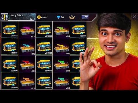 Opening 19999 Rare Diamond And Weapon Crates😨😨- Garena Free Fire