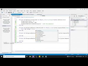 How to use Background Worker in windows form - VB.net