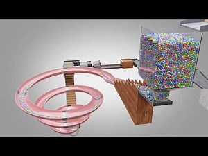 20,000 Colorful Balls Marble Run Loop animation V26
